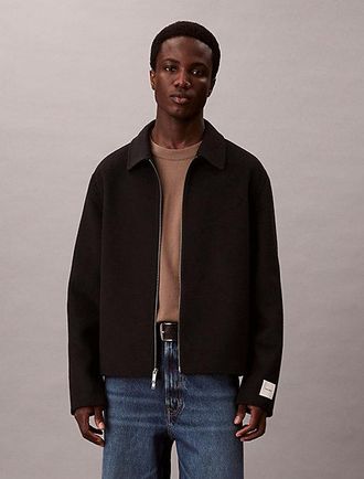 Calvin Klein Chaqueta De Doble Cara De Lana Con Cremallera