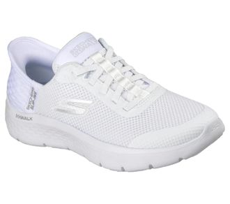 Skechers Go Walk Flex - Grand Entry 124836W-WHT Womens White Shoes ZAP2407
