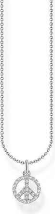 Thomas Sabo Charm Club Peace Ketting - Dames - Kettingen - Grijs - ONE Size - Accessoires