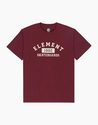 Element Mens Element Mens Home Team Cotton Short Sleeve T-Shirt - Red - Size: 42