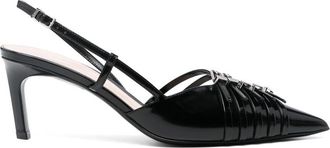 Gucci 65mm Leather Slingback Pumps