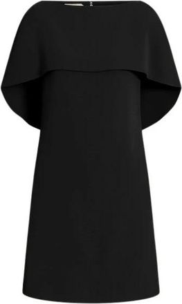 Alberta Ferretti Kleedjes, Dames, Zwart, XS, Jurk met Cape-Detail