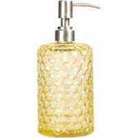OEM Dispensador De Jab&oacute;n De Vidrio Con Boquilla De Acero Inoxidable Para Ba&ntilde;o, Aseo O Cocina (amarillo) - Crezuo
