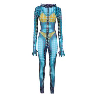 Jean Paul Gaultier Jumpsuits & Playsuits, Dames, Veelkleurig, S, Nylon, Re-Edition Jumpsuit