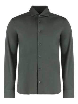 Moorer Sorrento-PD buttoned shirt - Green