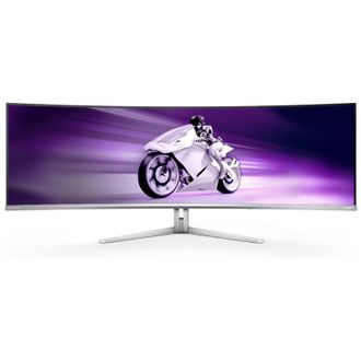 Philips Monitor Oled QD 49Philips 49M2C8900 Gaming curvo Qhd 5120x1440p classe G Bianco [49M2C8900/00]