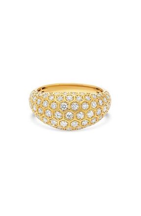 Sara Weinstock Honeycomb Diamond Dome Ring in Yellow Gold at Nordstrom, Size 7