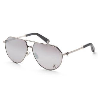 Philipp Plein Philipp Plein Mens 64mm Silver Sunglasses