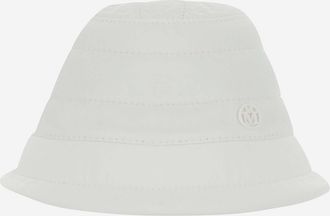 Maison Michel Womens Bucket Hat Charlotte White Polyester