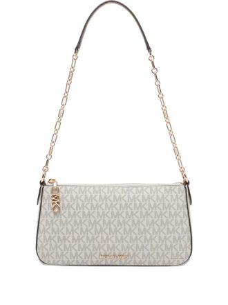 Michael Michael Kors logo-pattern shoulder bag - Neutrals
