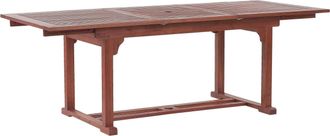 Beliani Beliani - Tavolo Da Esterno Allungabile In Legno Di Acacia Scuro 160/220 X 90 Cm Toscana