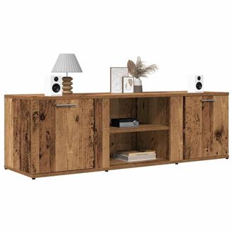 Berkfield Home TV Cabinet Old Wood 120x34x37 cm Engineered Wood in Brown | Size: 120 x 34 x 37 cm
