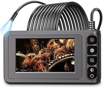 OEM Endoscopio Industrial, C&aacute;mara De Inspecci&oacute;n Ips Snake De 4,3 Pulgadas, C&aacute;mara Endosc&oacute;pica Con 8 Led Ajustables, Impermeable Ip67, C&aacute;mara De 8 Mm Y 10 