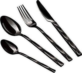 Berlinger Haus Berlinger Haus Black Royal Juego De Cubiertos Negro 24 Piezas