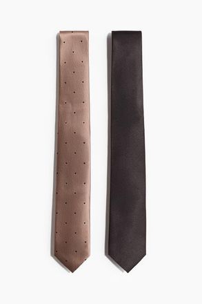 H&M 2-pack Ties in Beige/dotted at Nordstrom