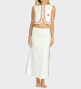 Billabong Secret Cove Skirt In Salt Crystal
