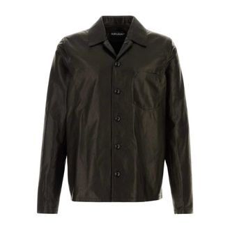 Our Legacy Overshirt in pelle Welding - - Jackets - Uomo - Marrone - L