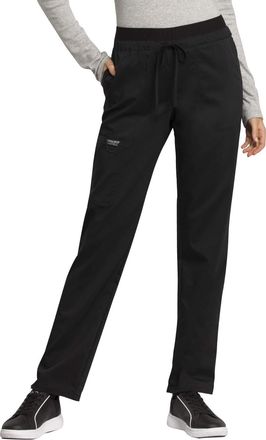 Cherokee Workwear Revolution Womens Mid Rise Tapered Leg Drawstring Scrub Pant