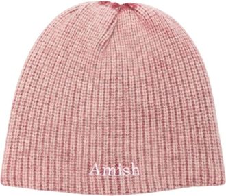 Amish Berretto a coste C0760 - - Accessories - Uomo - Rosa - ONE SIZE