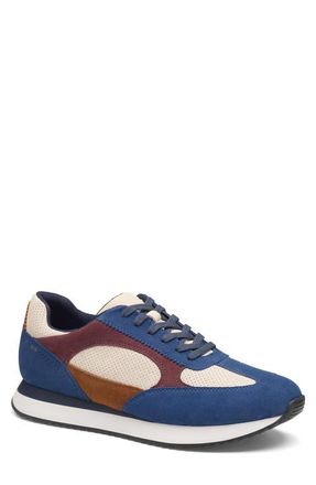 Johnston & Murphy Chase Perforated Sneaker in Blue Multi Suede at Nordstrom, Size 11.5