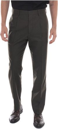 Hindustrie Nieuwe Chino - Heren - Nette broeken - Groen - 2XL - Wol - Broeken