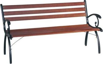 Made in Italy Banco De Hierro Negro Linda