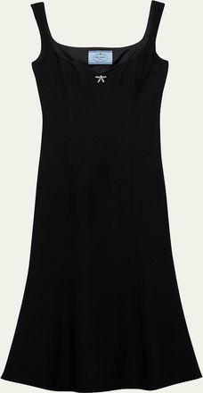 Prada Bow Cady Midi Dress