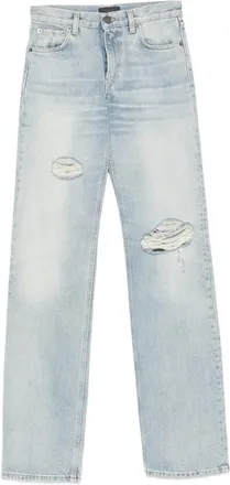 Haikure Distressed Straight-leg Jeans