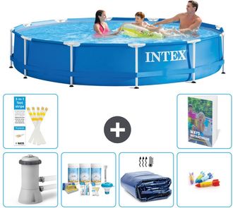 Intex Piscina Con Estructura Redonda - 366x76 Cm - 7-piezas S282