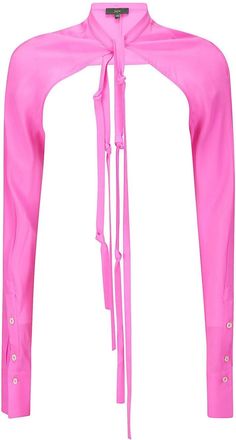 JEJIA collarless silk sleeves - women - Silk - 40 - Pink