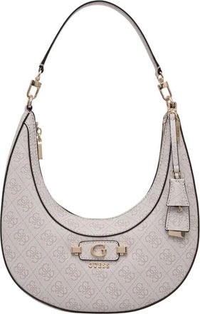 Guess Coleen Logo Small SA - Dames - Schoudertassen - Wit - ONE Size - Tassen