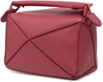 Loewe Pre-owned Handbag- Shoulder bag - Dames - Vintage Handtas - Roze - ONE Size - Leer - Vintage