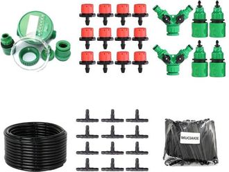 OEM Sistema De Riego Por Goteo Para Bricolaje, Flujo De Agua Ajustable, Kit Completo Para Jard&iacute;n, Kit M