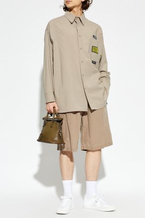 Maison Margiela Shirt With Patches, Mens, Beige