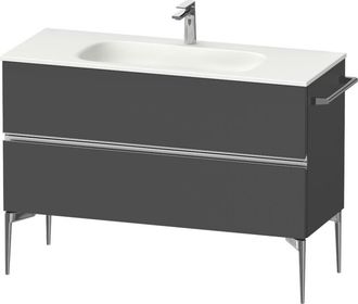 Duravit Duravit - Sivida Mueble Bajo Lavabo, 2 Cajones, Tirador Cromado