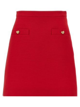 ミニスカート Valentino Garavani Macro Check Tweed Mini Skirt VALENTINO GARAVANI - Macro Check tweed mini skirt | Leam