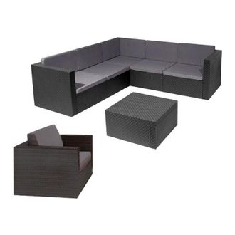 DL1961 Dl - Corner Williams Conjunto, Corner Williamsfabricado En Metal Y Fibra De Alta Calidadapto Para Exterioresf&aacute;cil Montaje Modular