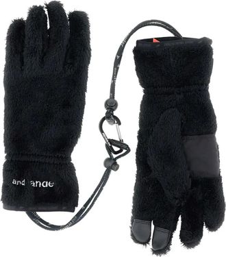 And Wander Guanti con ricamo - Nero