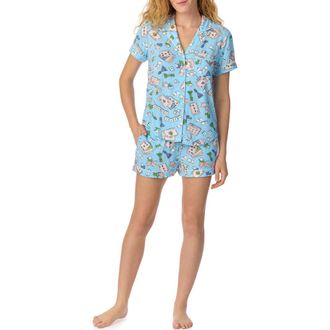 Kate Spade New York print short pajamas in Blue Print at Nordstrom, Size X-Large
