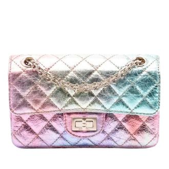 Chanel Pre-owned Vintage Quilted Shoulder Bag - Dames - Pre-owned - Veelkleurig - Maat: ONE Size Leer