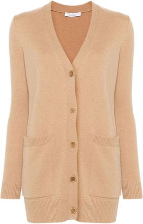 Max Mara Truien - Dames - Cashmere truien - Bruin - S - Truien & Vesten
