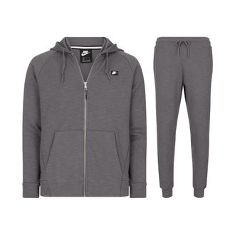Nike Sportswear Mens Optic Full Zip Tracksuit, Grey Cotton - Size X-Large
