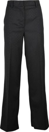 Liu Jo Chino Broeken - Dames - Straight fit broeken - Zwart - XL - Polyester - Broeken
