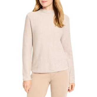 Nic+Zoe Pixel Mock Neck Sweater in Neutral Multi at Nordstrom Rack, Size Xx-Large