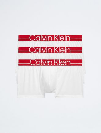 Calvin Klein Mens Calvin Klein Pro Fit 3-Pack Micro Low Rise Trunk - White - XL
