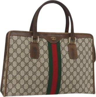 Gucci Pre-owned Handbags, female, Beige, Size: ONE SIZE Pre-owned Vintage Handbag