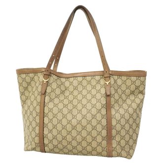 Gucci Brown Pvc Tote Bag (Pre-Owned)