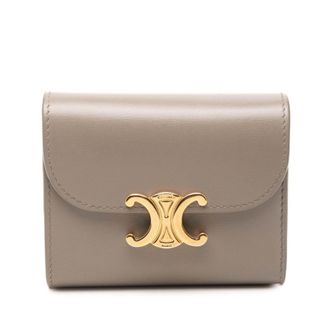 Celine Gray Leather Wallet (Bi-Fold) (Pre-Owned)