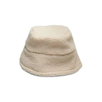 Pieces teddy bucket hat PCNETTY ecru