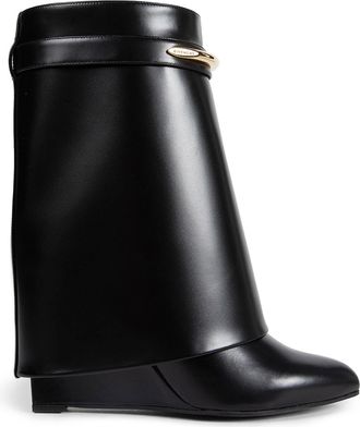 Givenchy Shark Pinch Leather Ankle Boots